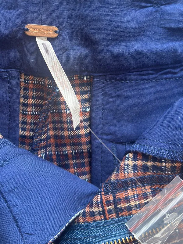 Free People Micro Shorts Plaid Size 4 NWOT - Image 5