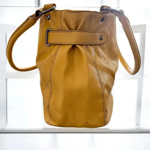Relic Brand Mustard Yellow Quilted Tote Bag‎ with Lock Detail - Image 4