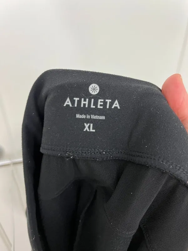 Athleta Size XL Black Straight Leg Drawstring Pants with Pockets - Image 6