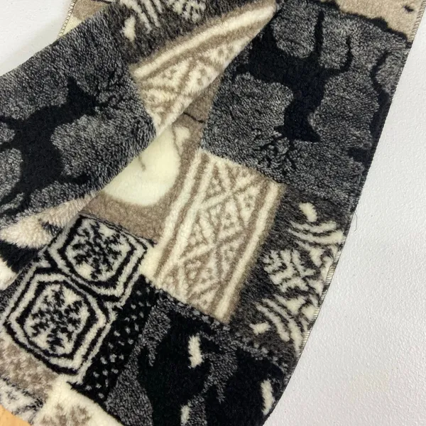 Vintage adult unisex soft fleece deer polar‎ bear warm winter scarf accessories - Image 7