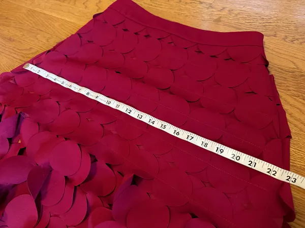 NWT Hollow Out Burgundy Maxi Skirt size L - Image 8
