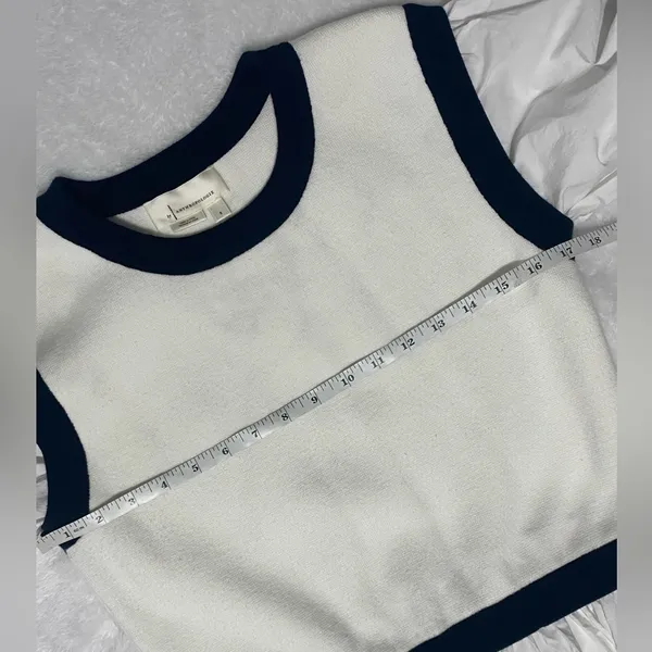 By Anthropologie Layered Poplin Sweater Top - Image 11