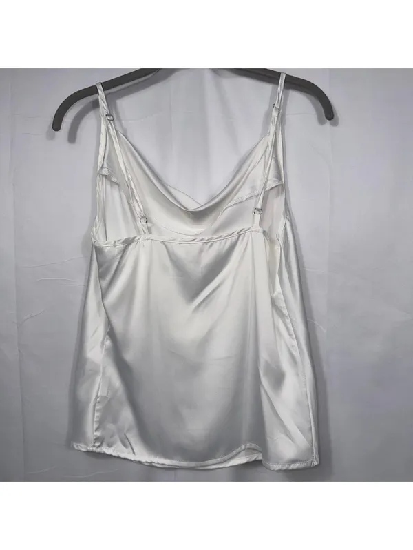 Cowl Neck Satin Cami Tank Top Size Small - Image 7