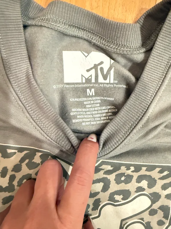 MTV Sweatshirt With Leopard Print - Image 3