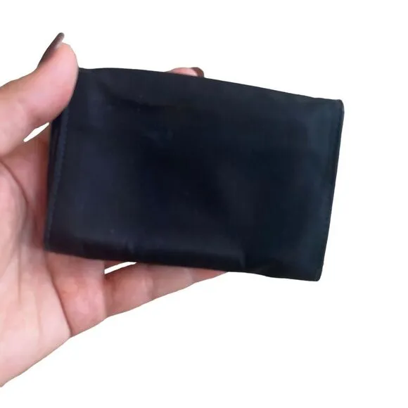 Prada Women’s Nylon‎ Tessuto Mini Wallet Black Iconic Y2K Multi-compartment - Image 5