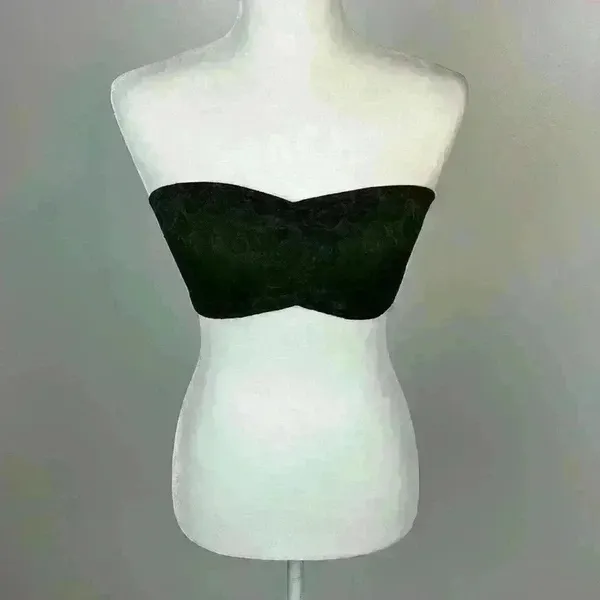 Victoria’s Secret PINK Green Strapless Bandeau Size M - Image 2