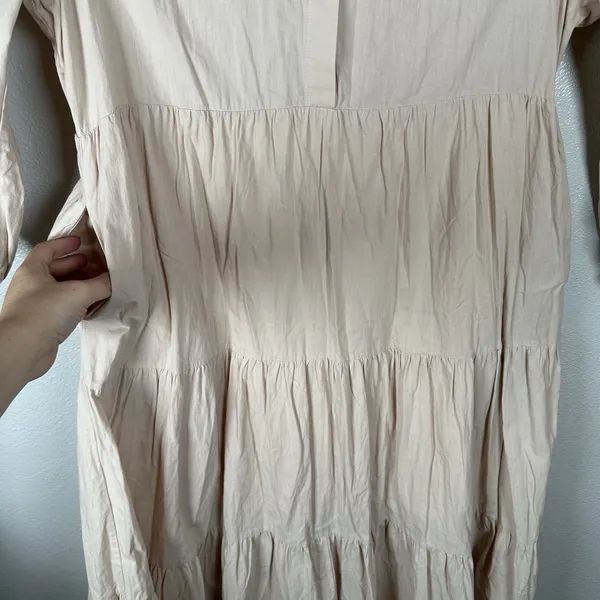 Pomander Place Tuckernuck Sandstone Mabel Maxi Dress‎ Large Pockets Cotton Lined - Image 3