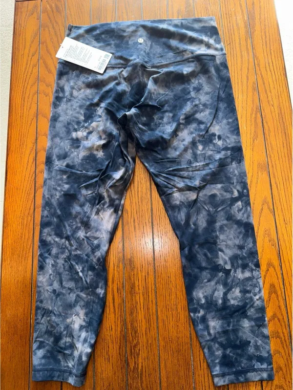 Lululemon Align High Rise 25” Diamond Dye Lunar Rock True Navy DD5R Size 14 NWT - Image 2
