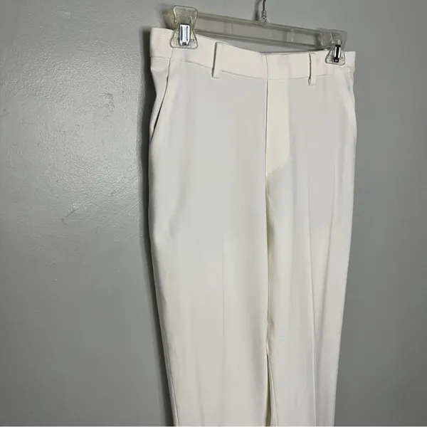 Uniqlo Women’s Cream Tailored Pants Size S (26–27” Waist) Stretch Straight Leg - Image 3