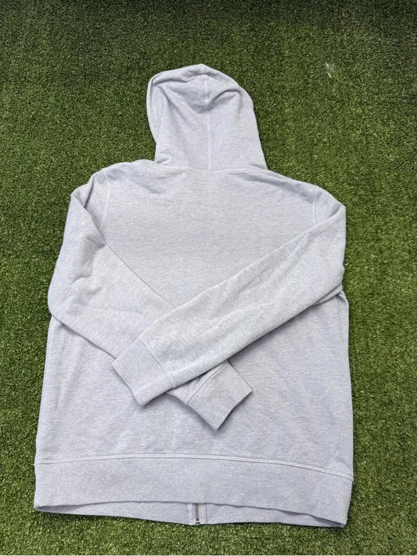 VSX Victoria Sport Grey Full Zip Hoodie Sweatshirt Logo Workout Athleisure L - Image 6