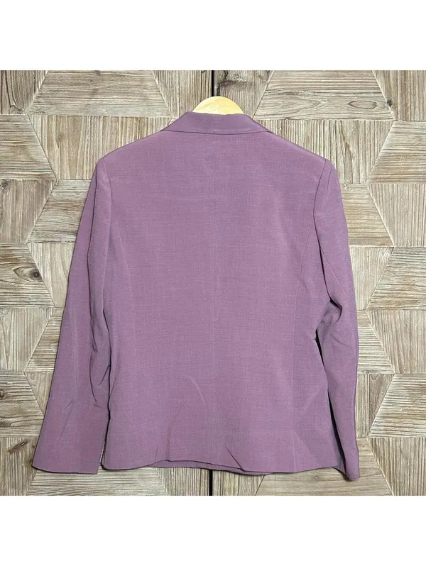 Mauve 2-Piece Tailored Pant Suit Size L Office Siren & Corpcore Aesthetic - Image 4
