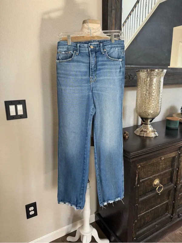 Good American Women's Good Curve Straight Jeans indigo 338 size 6 - Image 3