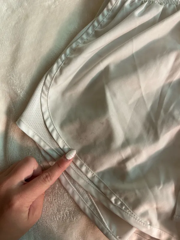 White Nike Running Shorts - Image 3