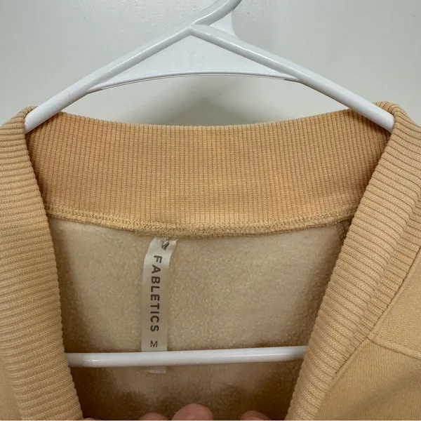 Fabletics Tan Crewneck Sweatshirt - Image 4