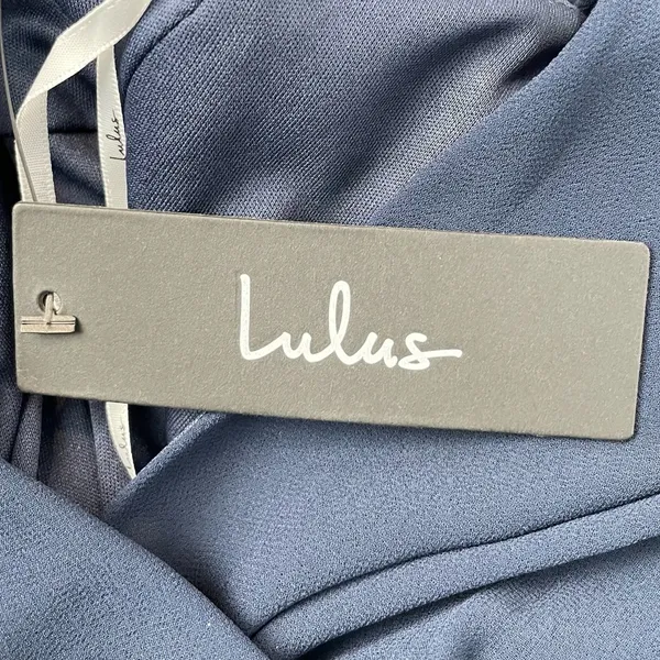 NWT Lulus Heavenly Hues Maxi Dress‎ in Navy Blue Size Medium - Image 9