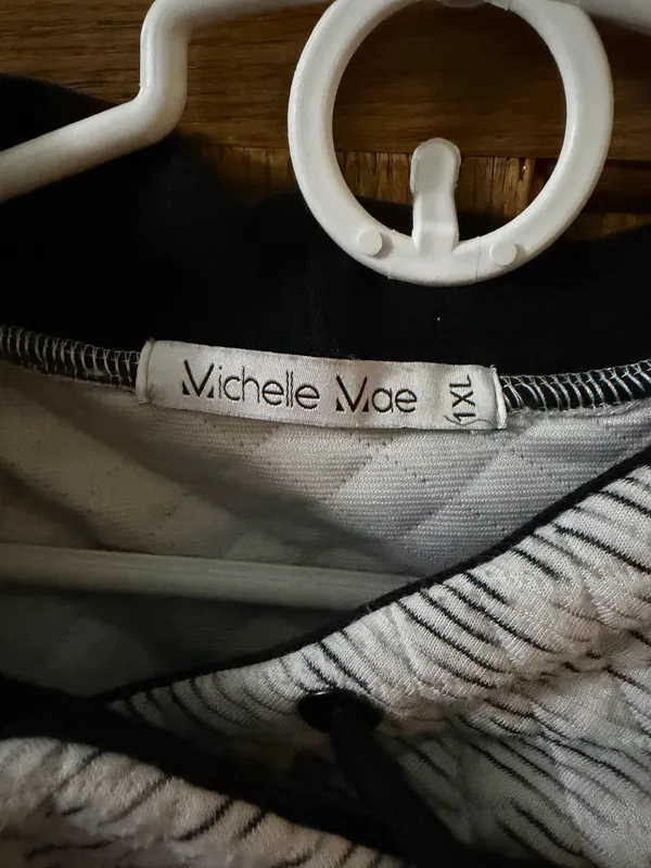 Michelle Mae quilted hoodie Gray Size 1X - Image 2