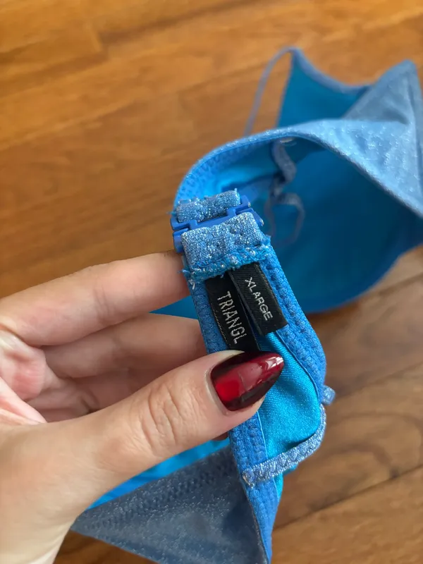 Triangl Romy sparkle bikini top royal blue - XL - Image 6