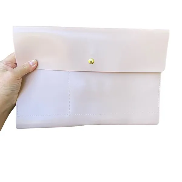 NWT Glass Ladder & Co pink portfolio or clutch - Image 2
