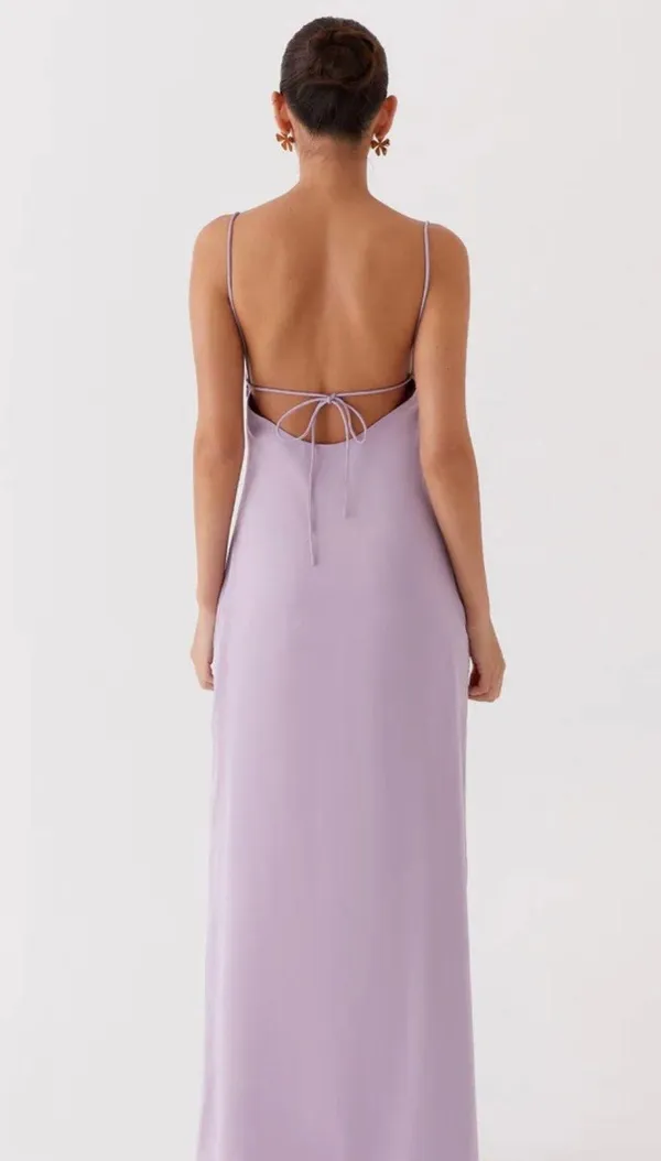 Peppermayo Purple Satin Dress - Image 2