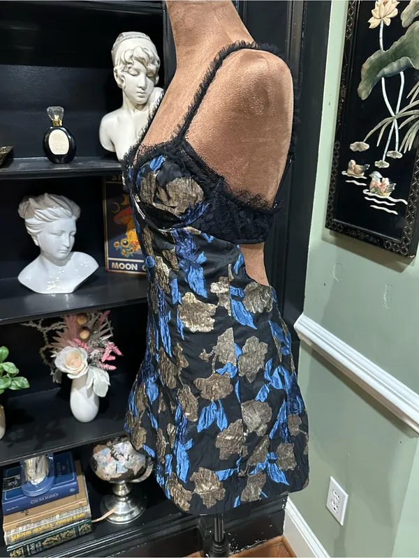 For Love & Lemons Madame Brocade Mini Dress – Size Small (NWT) - Image 10