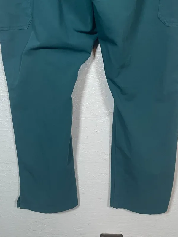 Figs Women Plus Size XXL Caribbean Blue Yola Skinny Scrub Pants Drawstring - Image 5