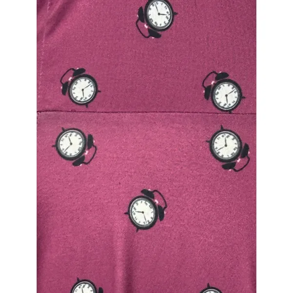 Unique Vintage x GB Dress Women XS Purple Fit‎ and Flare Clock Print Retro Boho - Image 9