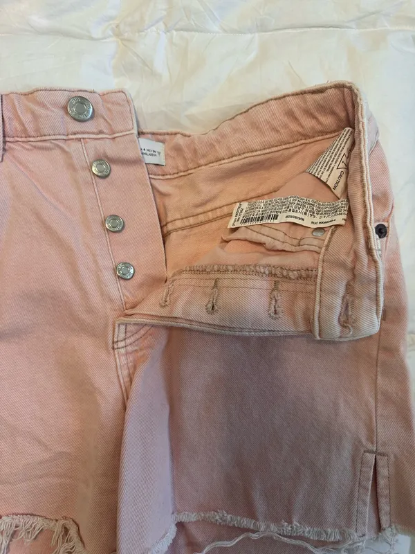 ZARA High-Waisted Shorts Denim - Image 3