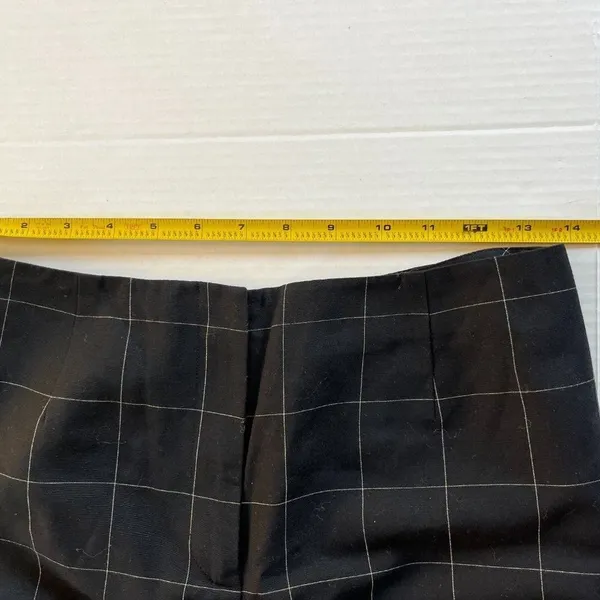 LOFT Sz 6P Black Plaid Slim Skinny Dress Pants Academia - Image 7