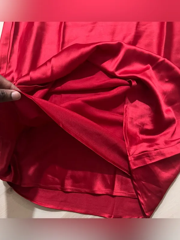 Babyboo NWT Medium Vibrant Red Satin Maxi Dress Elegant Baddie Formal Party - Image 7