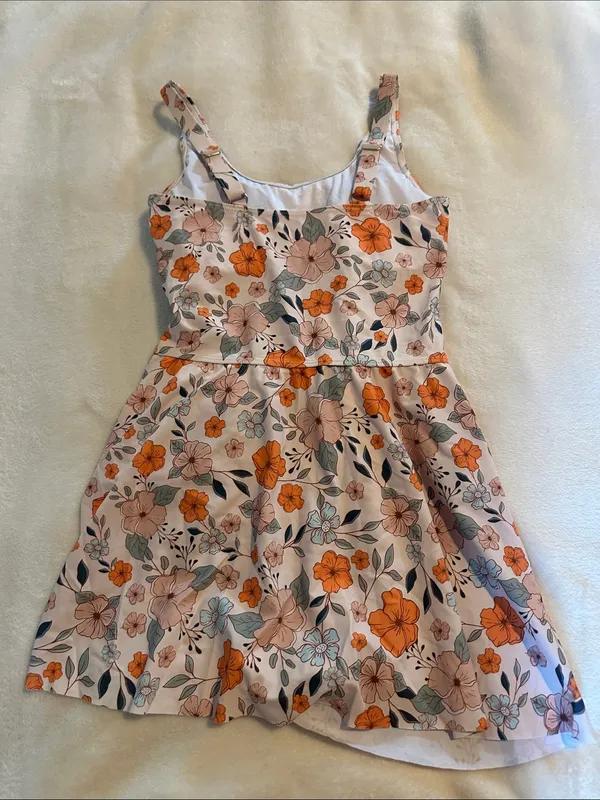 Floral Pink and Orange One-Piece swimsuit NWOT - Image 6