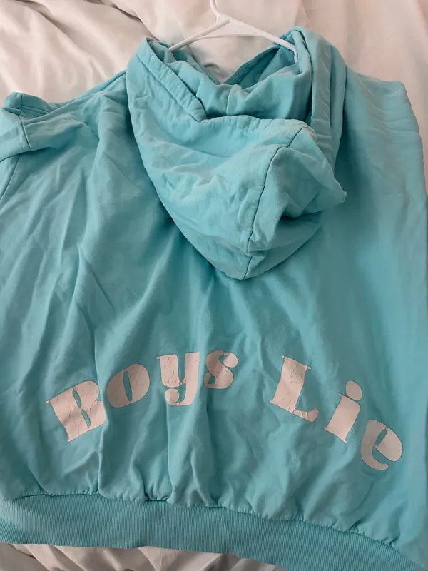 Light blue boys lie hoodie - Image 3