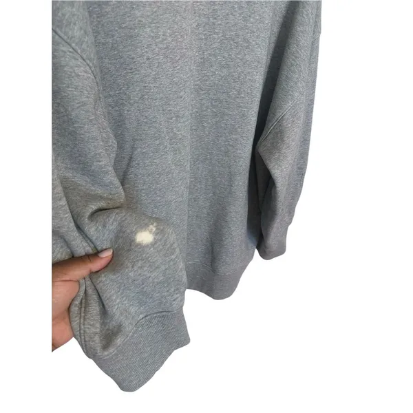 Everlane The ReTrack Oversized Crew Sweatshirt Size L Gray - Image 6