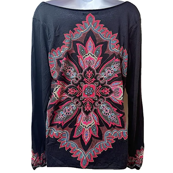 Lucky Brand Women's Boho Top Size‎ XL - Image 6