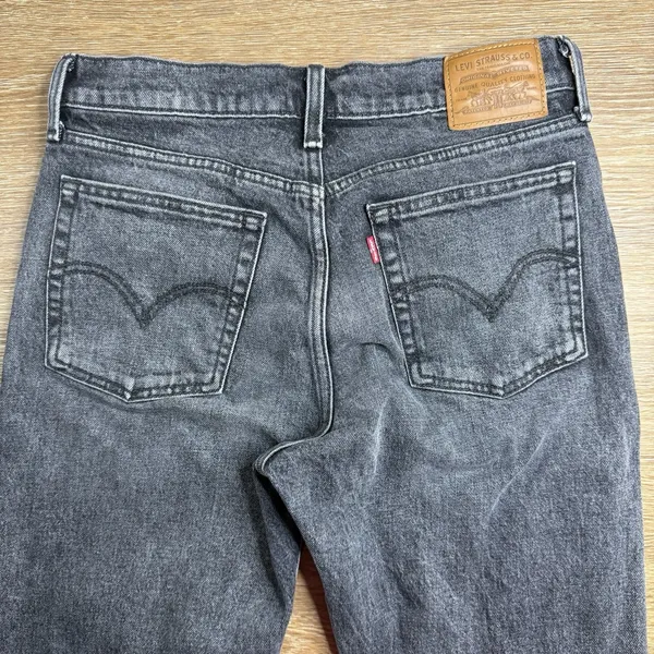 Levi's Premium Wedgie Icon Jeans Women's 28 Gray High Rise Tapered Ankle - Image 12