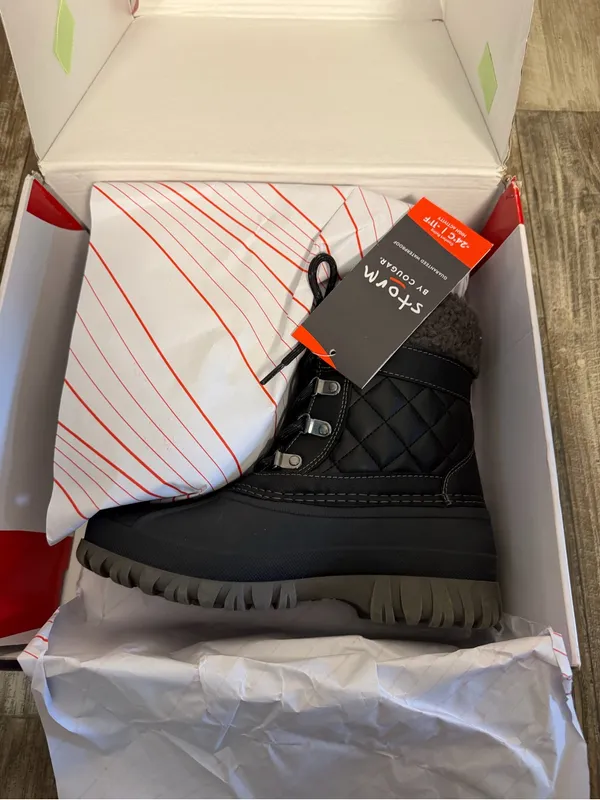 Storm by Cougar Storm Black Winter Boots with Red Accent Tag Size 7 Wide - Image 16