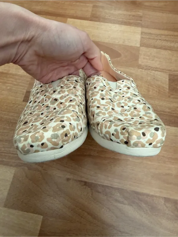 Toms Alpargata Classic Slip-On Espadrille Flat Sunbleached Cheetah Floral Sz 8 - Image 4