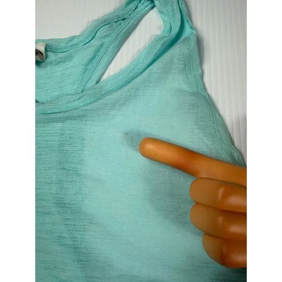 Scorpio sol Cool Racerback Tank Top Mint Green Athletic Workout Yoga Running m‎ - Image 3