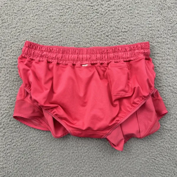 Lululemon Hotty Hot Shorts Low Rise 2.5" Lip Gloss Pink Athletic Women's 8 - Image 4