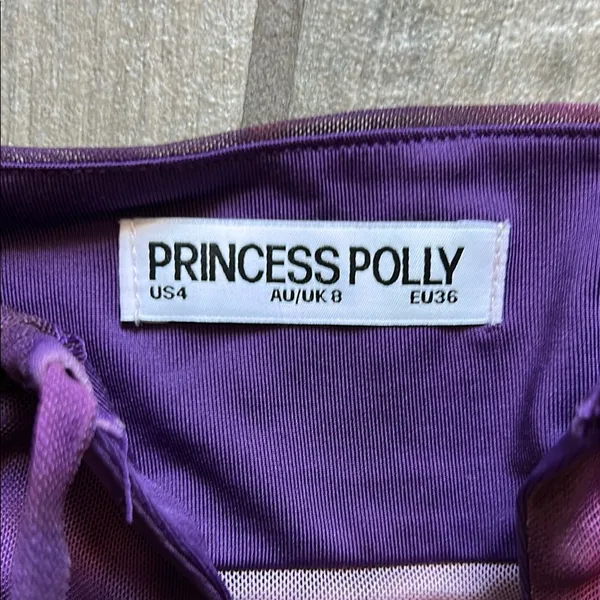 Princess Polly Purple Tie Front Camisole - Image 2