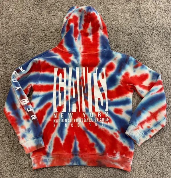 NY Giants Tie Dye Sweatshirt Multiple Size Youth S - Image 2