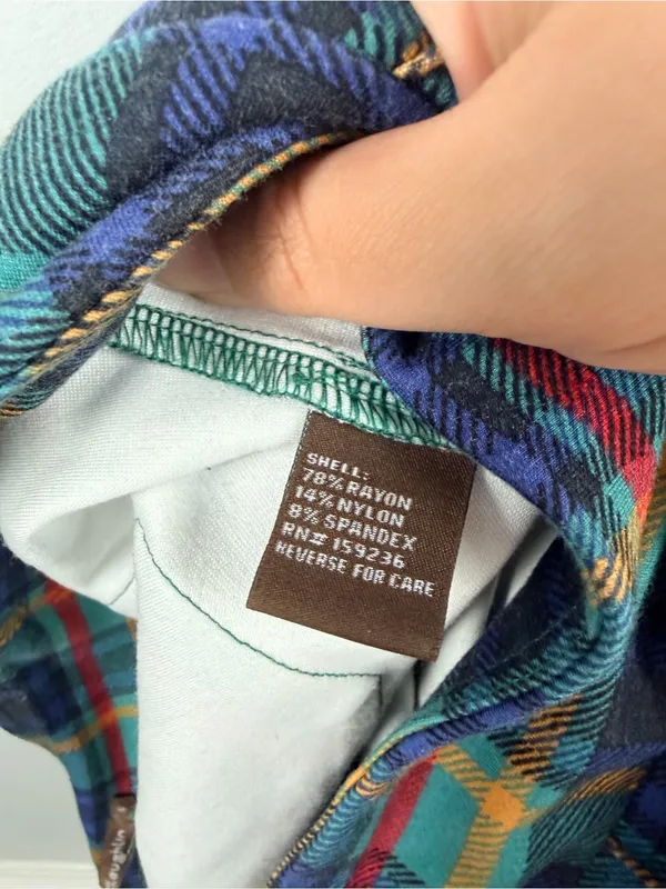 J. McLaughlin Rylie Pant in green plaid size small - Image 6