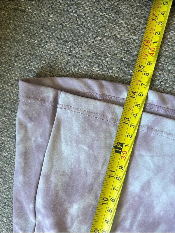 Stelle Pleated Tennis Skirt - Lavender & White Tie-Dye | Size Large - Image 6