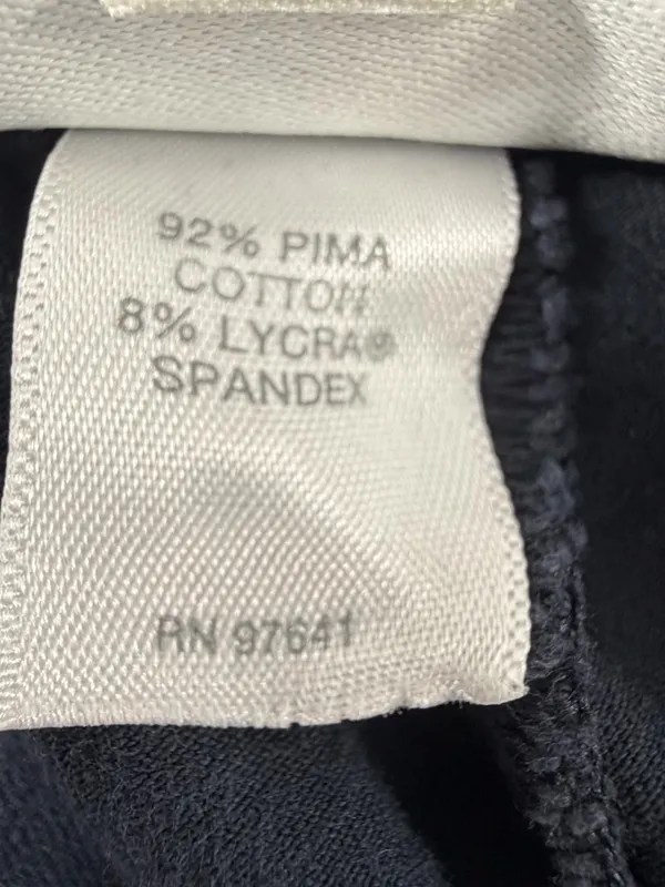 J.Jill‎ Pima Cotton Stretch Leggings Black Made in USA Pull On Pants Womens - Image 4