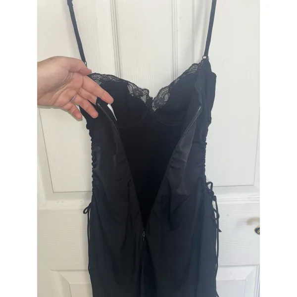 Princess Polly Hazel Cut Out Corset Black Mini Dress 4 Clubbing Y2K Going Out - Image 6