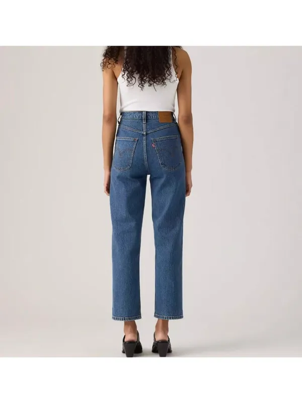 New Levi's Premium 28x27 Ribcage Western Yoke Women's Jeans Valley View Stone - Image 3