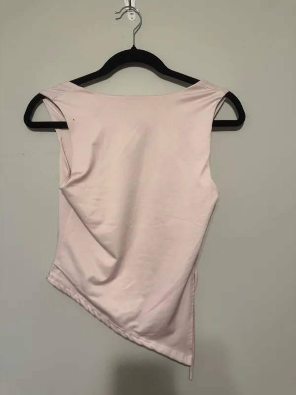 Gaze light pink asymmetrical top - Image 2