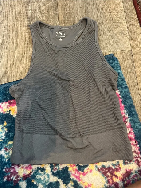 Abercrombie YPB grey Ribbed Tank Top - Image 3