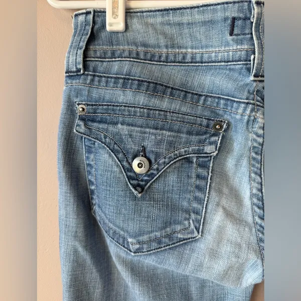 Hudson Jeans Vintage Women’s Double Button Bootcut Light Denim Jeans Size‎ 27 - Image 9