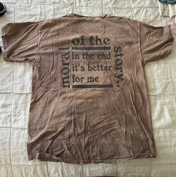 Niall Horan Merch Tee Brown Size L - Image 3