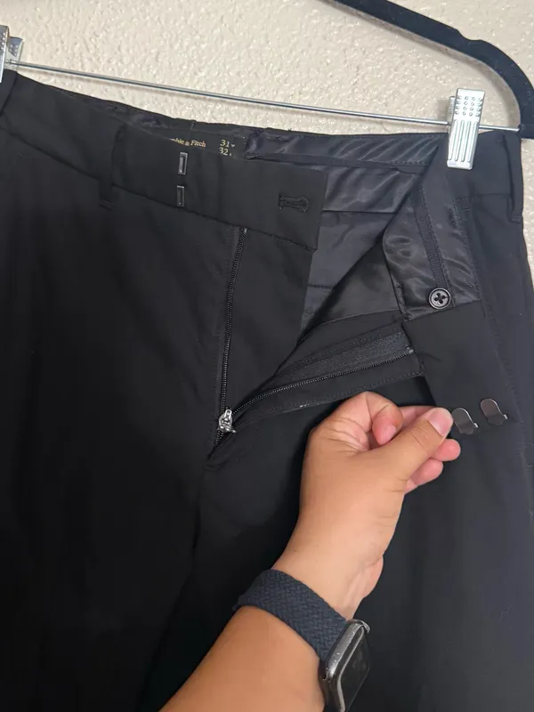 Abercrombie & Fitch Black Slim Ponte trouser Pants size 31 - Image 6
